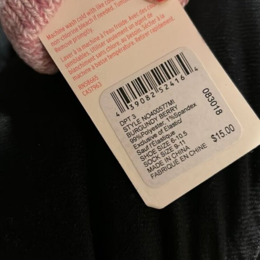 NWT Nordstrom Socks If you Can Read This Bring Me Rose - Picture 4 of 4